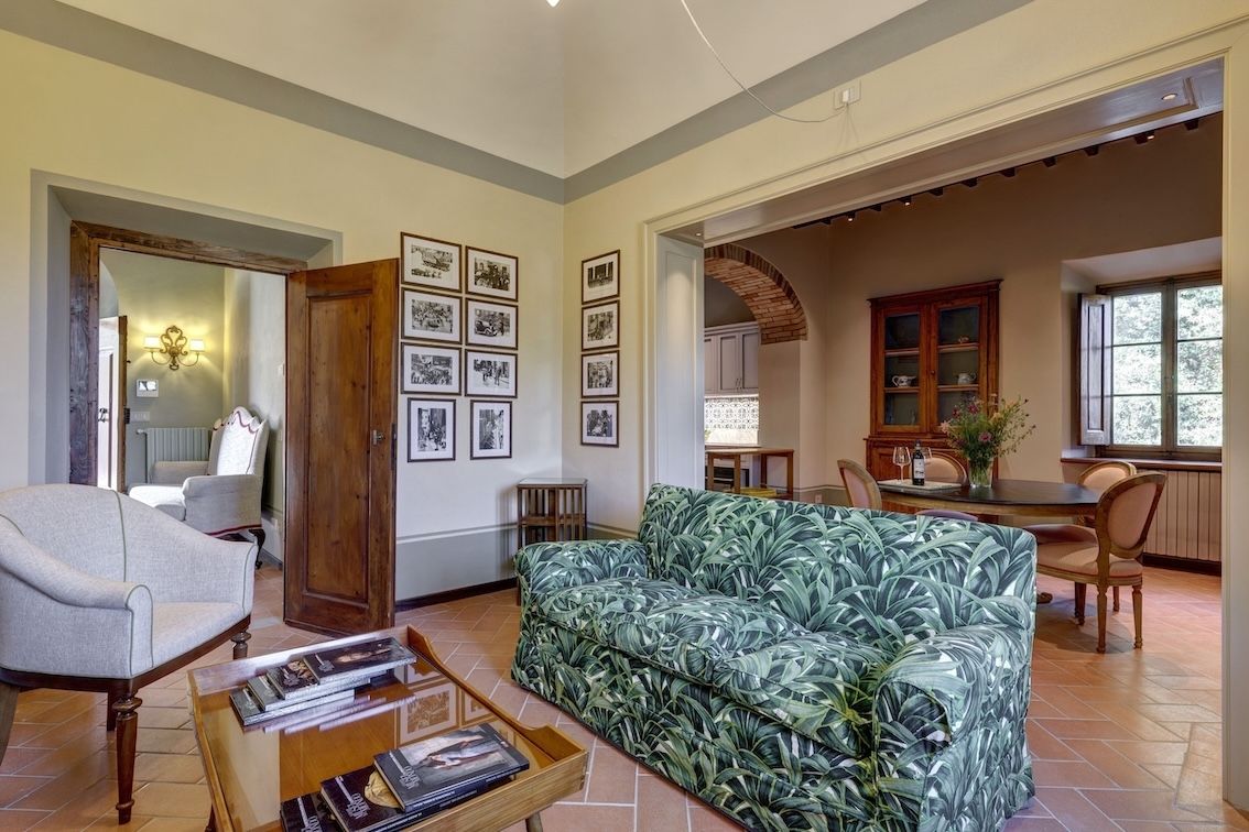 Villa Conca d'Oro Panzano in Chianti Villa Le Barone Hotel living room